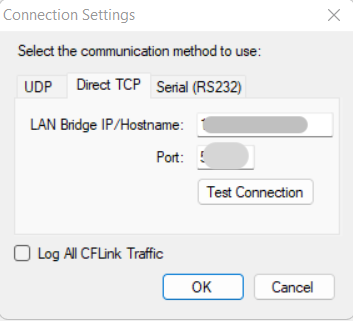 Direct TCP Settings